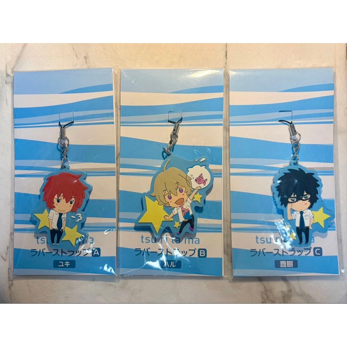 Used Hanging ball rubber strap A Yuki B Haru C Natsuki 3 types set
