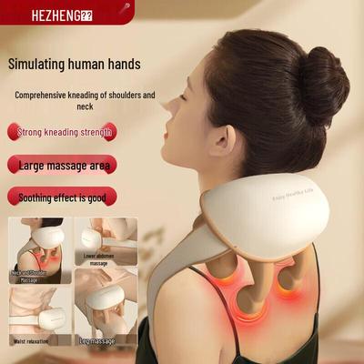 HEZHENG Neck and Shoulder Kneading Massager CN Plug (adapter Included)