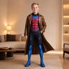 Kids Full Trench Coat Outfit Set for Boys and Girls, Long Coat for Dress-Up and Parties