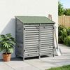 Garden Shed Gray 106 x 56 x 113.5 cm Solid Spruce Wood