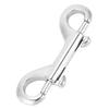Silver Durable Stainless Steel Double Ended Clip Hook Bolt Snap Scuba Diving Buckle