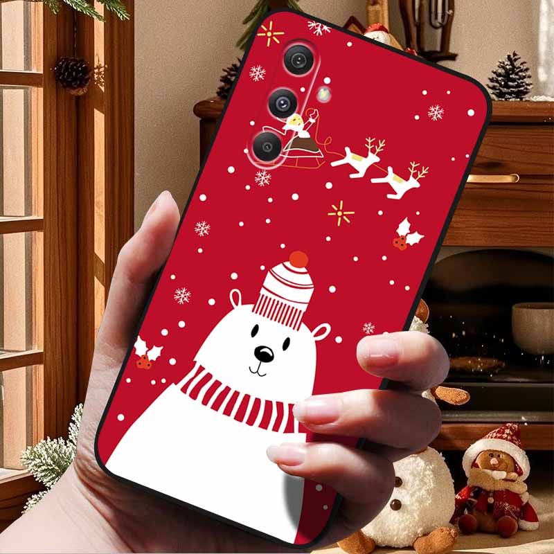 Christmas Case For Samsung S24 S23 S22 S21 Plus FE Ultra 5G Cover S23 Plus Soft Silicone TPU Phone Case For Glaxy S23 Plus 5G