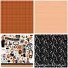 12 Sheets Retro Halloween Collage Background Paper for Journaling - European & American Style