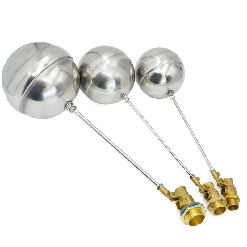 1/2" 3/4" 1" Brass Float Valve Cold and Hot Water Tank Floating Ball Valve SS201 Stem Flow Control Cistern/Expansion Tanks