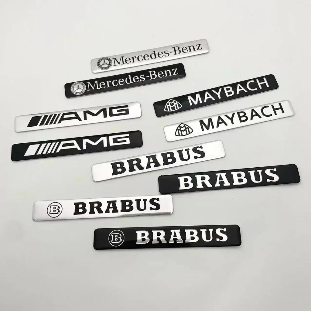 Aluminum Car Badge Rear Letter Emblem Trunk Accessories For Mercedes Benz AMG Brabus Maybach C E S GLE CLC Class W204 W203 W205 QY1