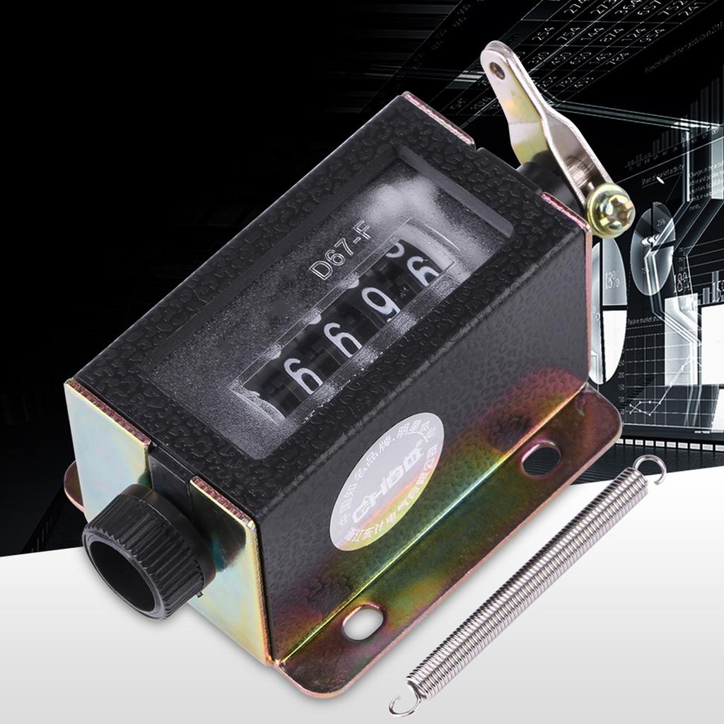 5 Digit 0-99999 Manual Tally Mechanical Counter for Industrial Machinery Textile Equipment Coaching Knitting Operations