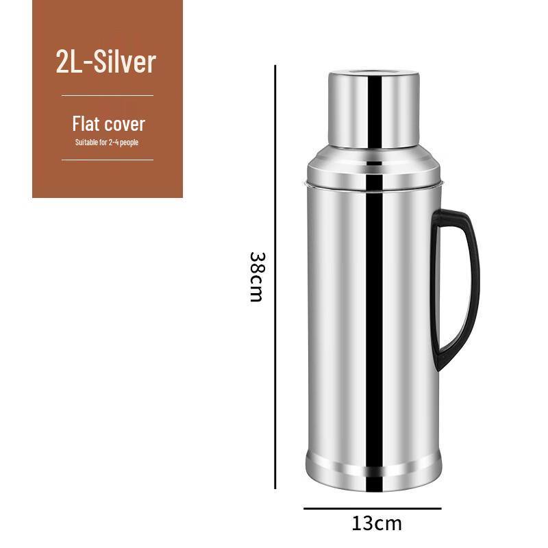 Molona 2L Stainless Steel Thermos Set with Glass Liner