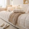 Cream Wind Milk Fleece Sofa Cushion Autumn And Winter Plush Seat Cushion Simple Advanced Sense Non-Slip Cover  New Cover