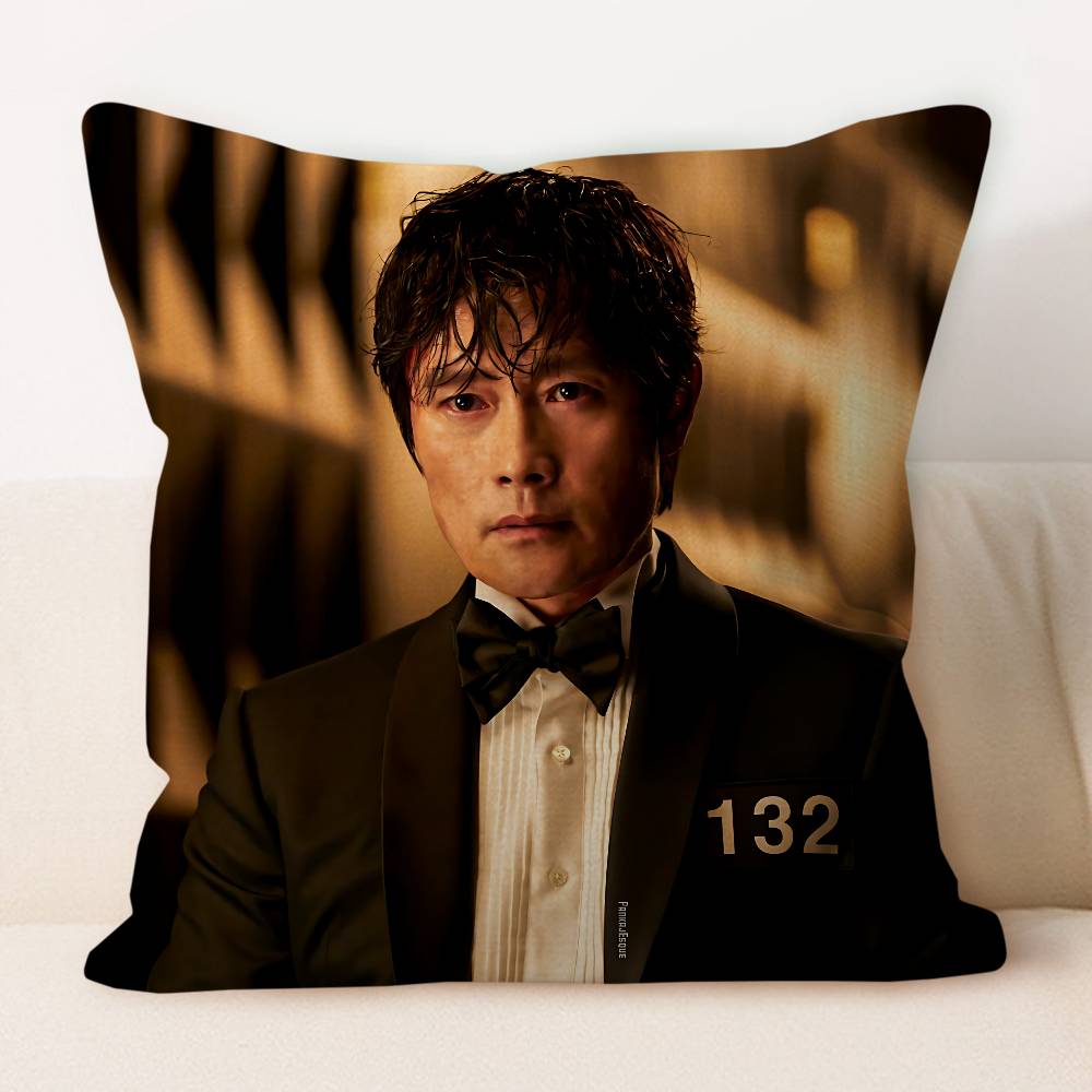 Л-Ли Б-Бён Х-Хун Офисная наволочка-подушка Чехол для автомобильной подушки 45X45СМ Наволочка для поясничной подушки Наволочка для диванной подушки 12x12Inch