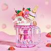 Building blocks milk tea cup model decoration building blocks to assemble toy gifts