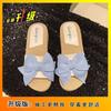 Fairy Wearing Seaside Versatile Thick-soled Sandals 2025 Summer New Fashionable Foreign-style Wedge Heel Beach Shoes