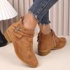 Klobige Absatz-Damen- und Winter-Kurzstiefel Modische Quadratische Spitze Barfußstiefel Schuhe Spitze Und Barfußstiefel Damen Stiefel 36