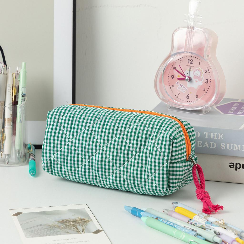 Pattern Lattice Storage Bag Pencil Case For Students Gift Lightweight Portable