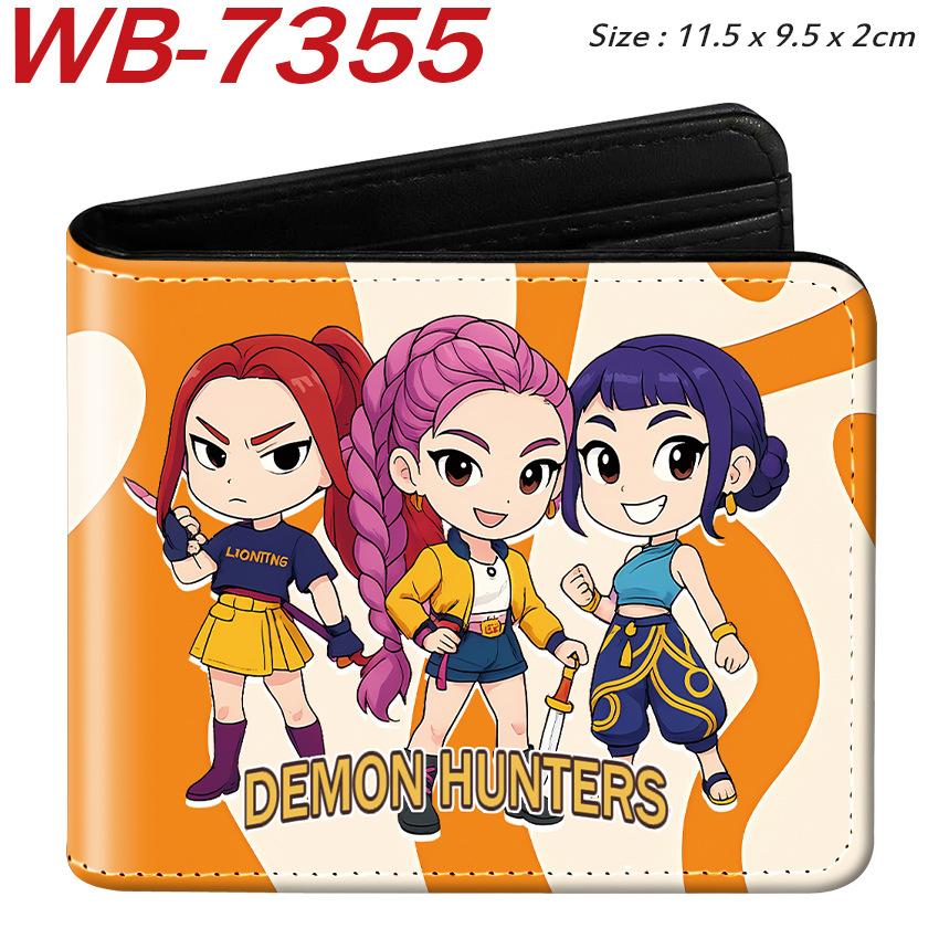K-Pop Demon Hunters Pu Leather Two-fold Short Wallet and Practical
