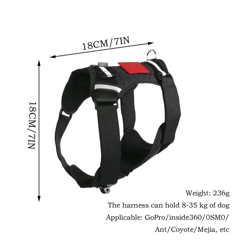 Dog Harness Soft Adjustable Dog Harness Vest Pet Chest And Back Fixation With Mounting Base Small Animal Accessories For
