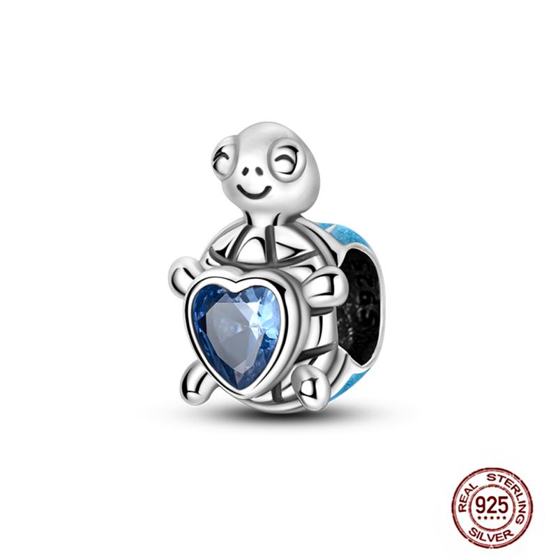 Ocean World Series Original Charms Copper Sea Turtle Octopus Dolphin Seahorse Beads Fits Bracelet Diy Jewelry Gift