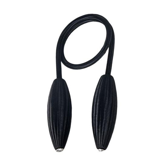 Curtain Tie Backs Twist Tie, No Drill Bendable Rope Holdback, Flexible DIY Window Curtain Holder for Living Room Bedroom Drapes