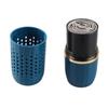 Vegetable Washing Machine Multifunction Wireless USB Charging Auto Capsule Fruit Purifier for Kitchen Blue
