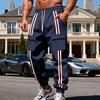 Winter Men's Heavy Velvet Warm Outdoor Sports Trendy Workwear Webbing Retro Loose Sweatpants