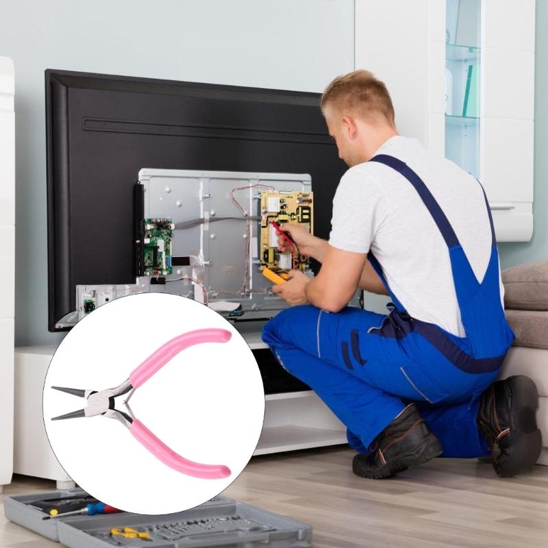 Heavy Duty Pink Crafting Pliers Featuring Reinforced Steel Construction Flexible Jaw Design Suitable For DIYer Projects