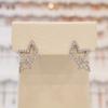 Butterfly Pair Cubic Silver Needle Earrings (Spe727)