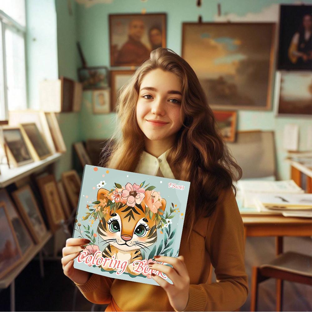 1 Stück, Malbuch für Jugendliche, 30 Blatt verschiedene Muster 8,3x8,3'' 100gsm, ist ein Valentinstags-Oster-Feiertagsgeschenk