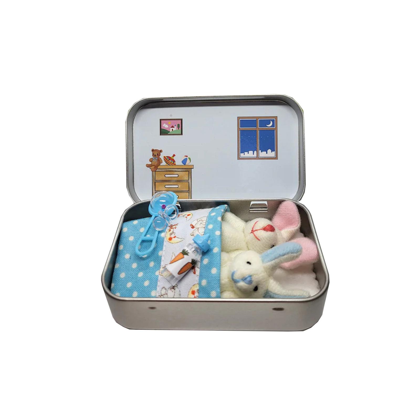 

Пасхальные креативные милые плюшевые игрушки, железные подарочные коробки, маленькие плюшевые карманные банки One Size синий