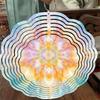 10 Inch Hanging Wind Spinner with Lotus Mandala Design 360 Degree Rotating Hook for Garden Balcony Yard Decor Summer Spring Gift