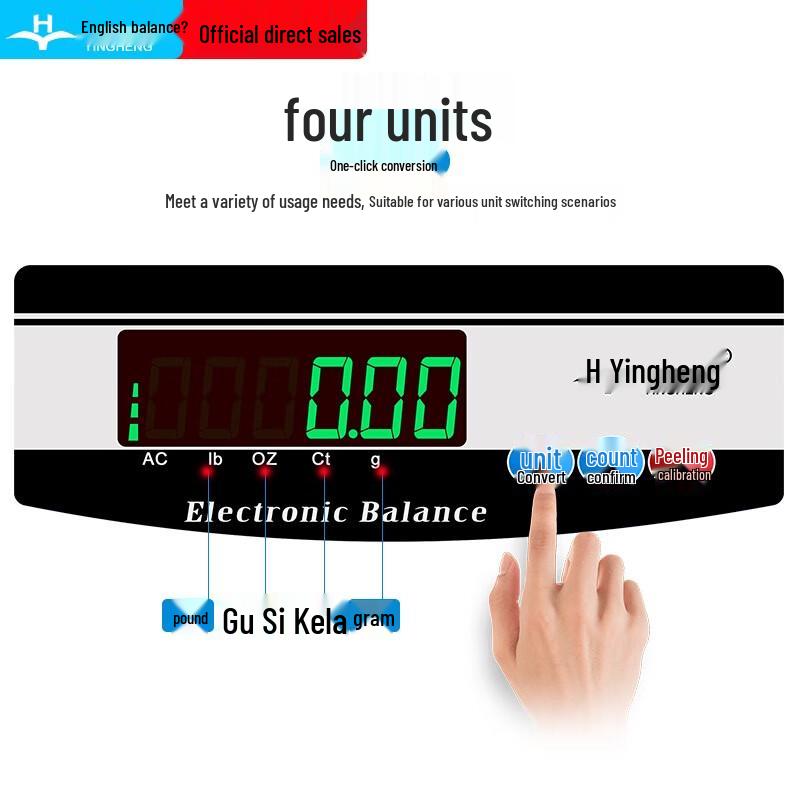 Precision Rechargeable Electronic Jewelry Scale