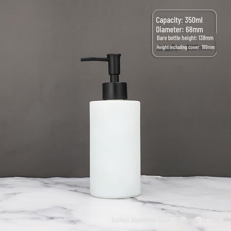 Nordic Style Glass Lotion & Soap Bottle for Home, Hand Sanitizer, and Hotel Shower Gel