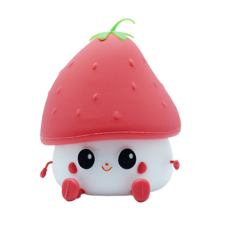 Strawberry Silicone Touch Night Light - Creative Bedside Atmosphere Lamp