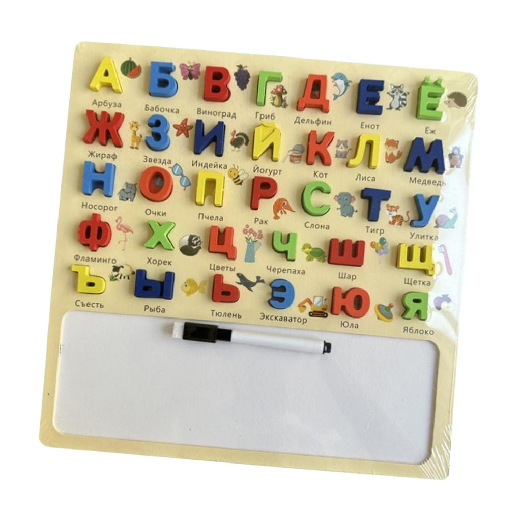 Alphabet Puzzles Board Valentines Day Gifts for Kids Russian Learn Development 30x30cm Jigsaw