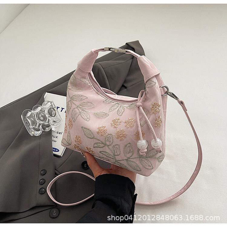 

Новая китайская кружевная вышитая портативная маленькая сумка 2025 новая мода супер огонь сумка-мессенджер интернет-знаменитость взрыв сумка для поездок