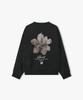 LIBERCLASSY [25Fw] Llf42601 Black Oversized Big Flower Back Print Sweatshirt