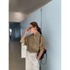 [/Summer Shangxin] Summer French Linen Short Sleeve Shirt Women's Loose Casual Commuter Shirt Women's S