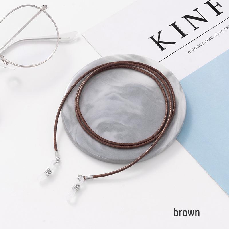 אופנה קוריאנית רצועת צוואר צבעונית מחוט שעווה למשקפי ראייה ומשקפי שמש, נגד החלקה