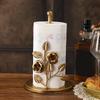 Modern Iron Tissue Holder Freestanding Towel Brackets Not Installation Required Easy Assembly Rusts Proof for Home Decors