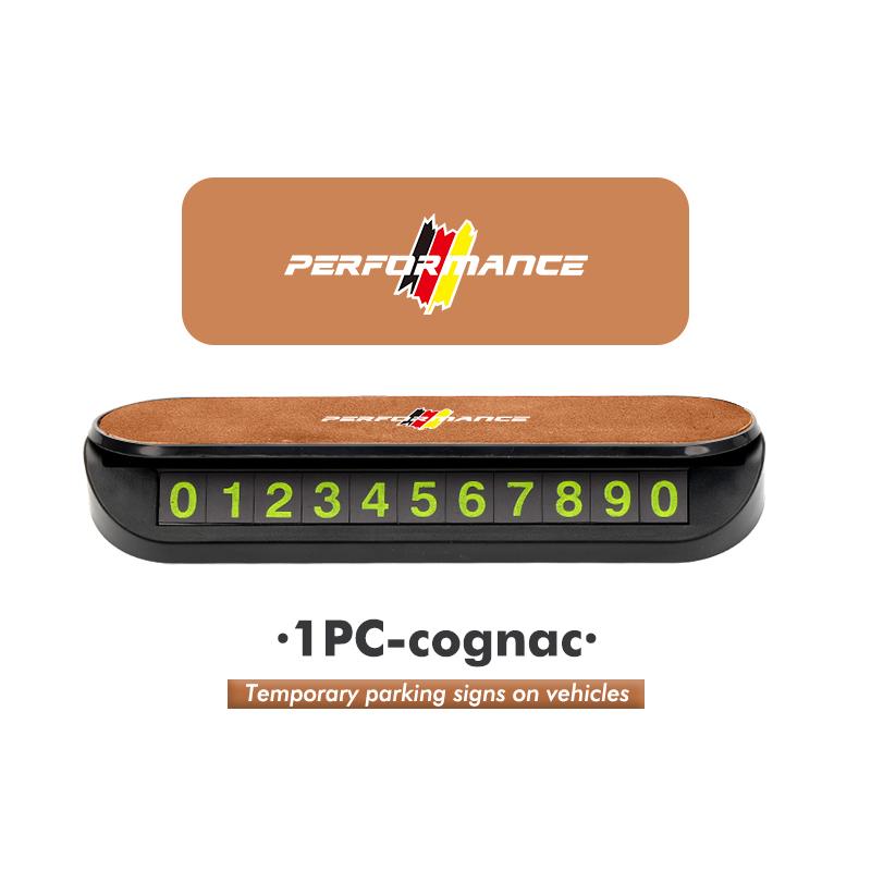 

For BMW Suede Car Phone Number Plate Temporary Parking Card Stop Sign E84 E87 E90 E91 E92 E93 F10 F20 F30 F40 F15 F25 F26