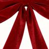 Tree Topper Bow Red Seasonal Decoration Velvet Wreath Bows For Christmas Wreath Door Garland Cabinet Home Farmhouse Banquet