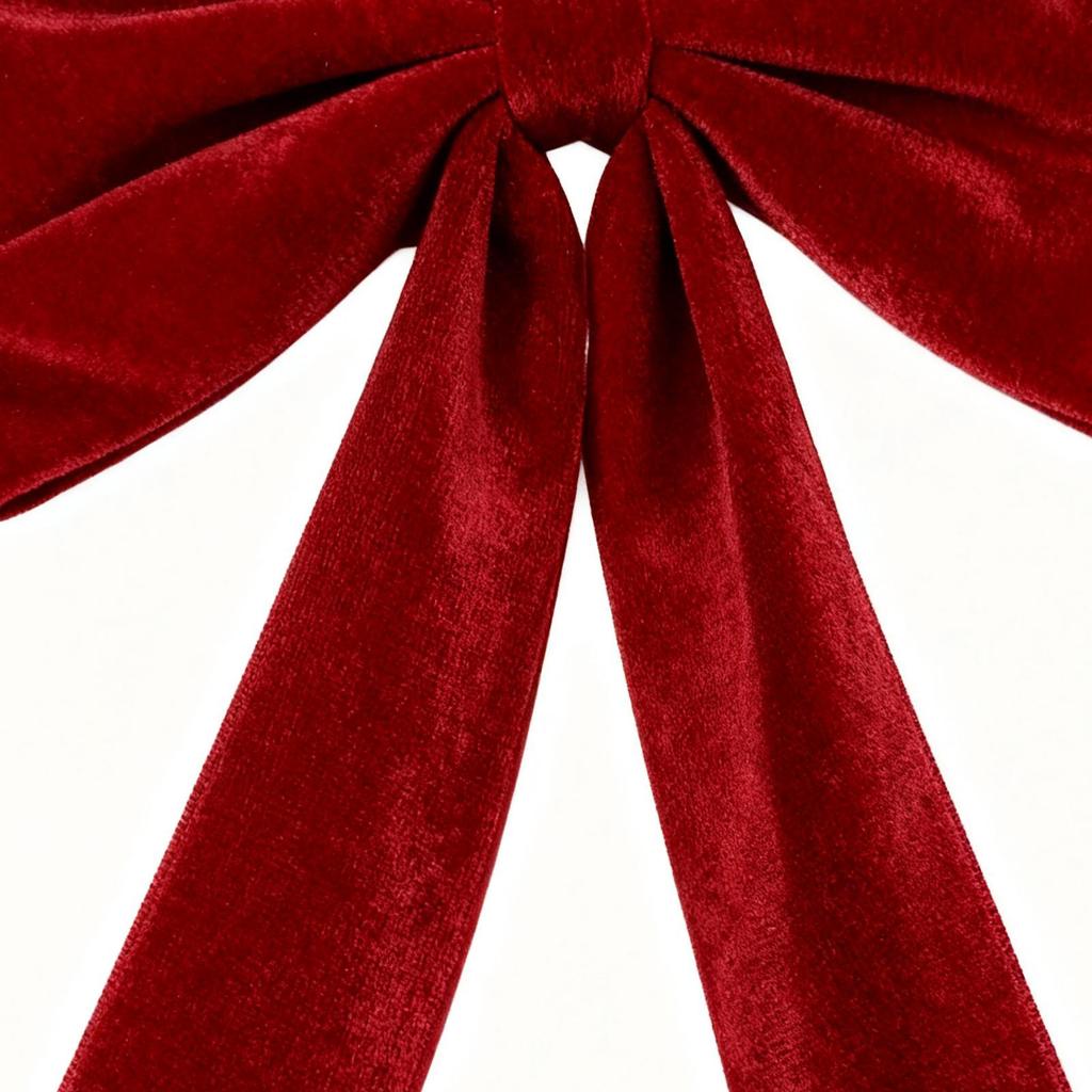 Tree Topper Bow Red Seasonal Decoration Velvet Wreath Bows For Christmas Wreath Door Garland Cabinet Home Farmhouse Banquet