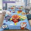 Anpanman Cute Style Bedding Set, 1 Duvet Cover & 2 Pillowcases, Home Decor, Perfect Gift for Cartoon Fans