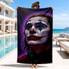 Jo-ker In Green Suit Beach Towel, Super Soft Microfiber, Perfect Gift for Her/Him, Birthday, for Pool, Beach, Travel, Decor Beach Party