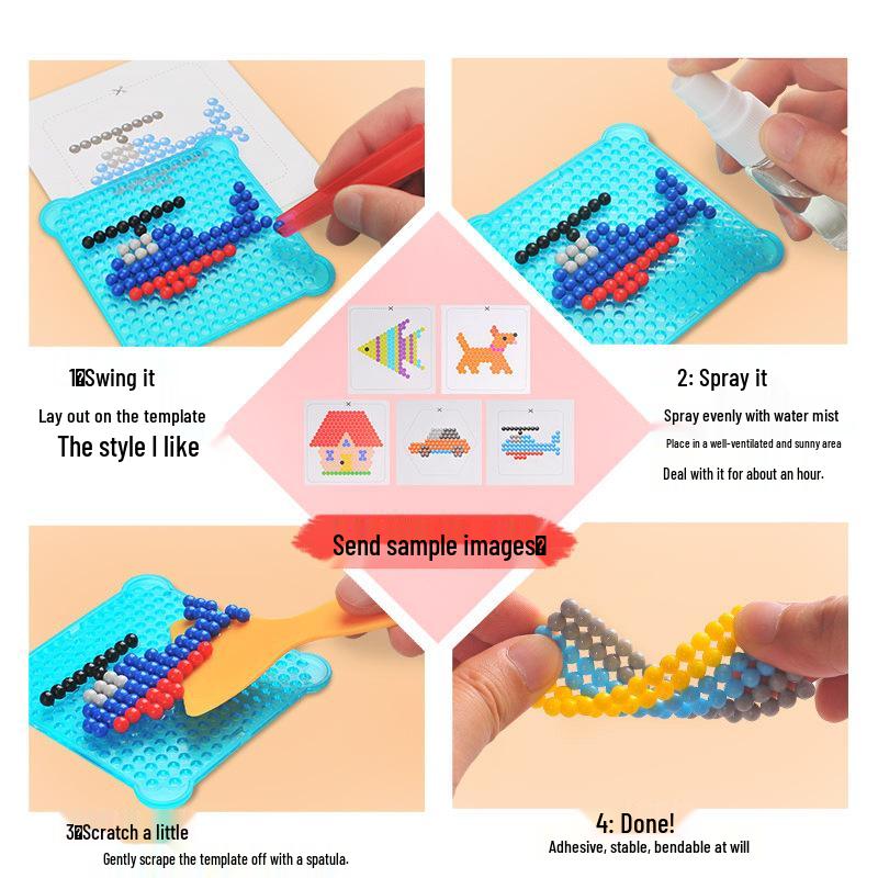 Luminous DIY Water Magic Beads Puzzle Set for Kids