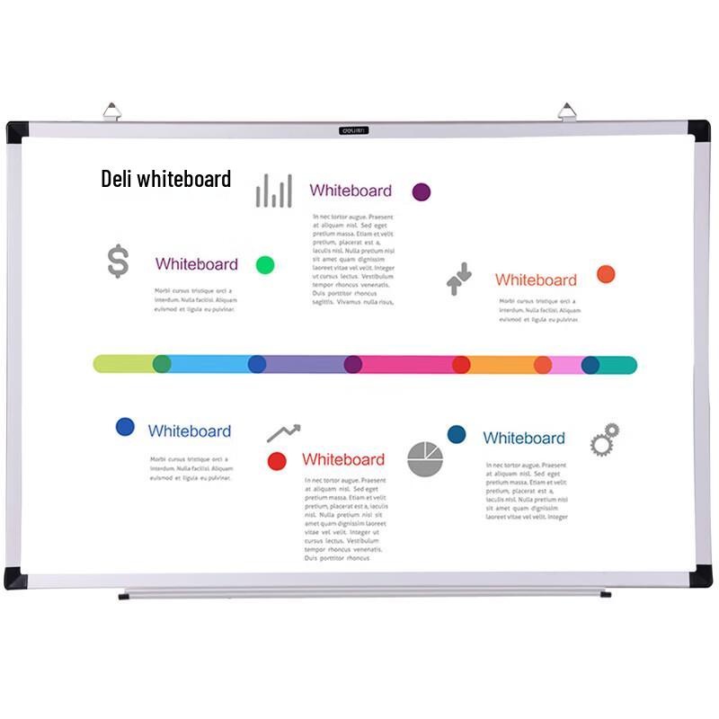 Deli 7852 Wall-Mounted Whiteboard Message Board