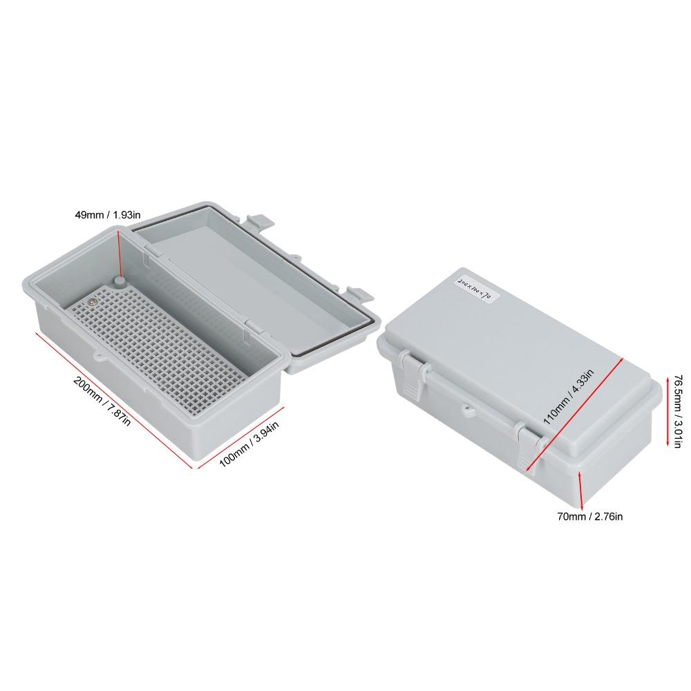 Waterproof Electrical Waterproof Junction Box Grey Color Power Enclosure  Electrical Enclosure