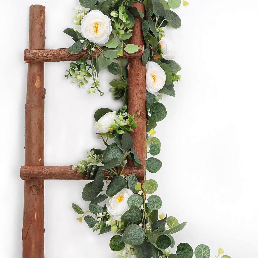 180cm Eucalyptus Vine Flower Artificial Green Plant Realistic Vine Home Decoration