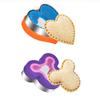 2Pcs Sandwich Cutters Cookie Mold Heart Dinosaur Shape Bread Cutter Sandwich Maker Kitchen Tools Sandwich Cutter Sealer for Kids