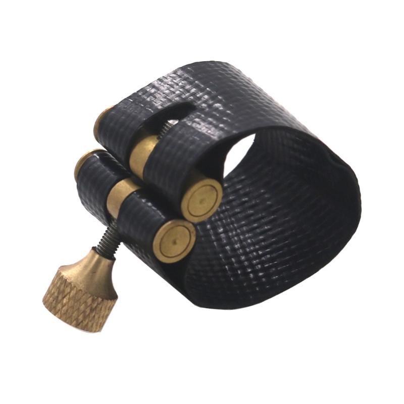 Saxophone Clip Leather Ligature Single Screw Fastener Clip Mouthpiece Ligature