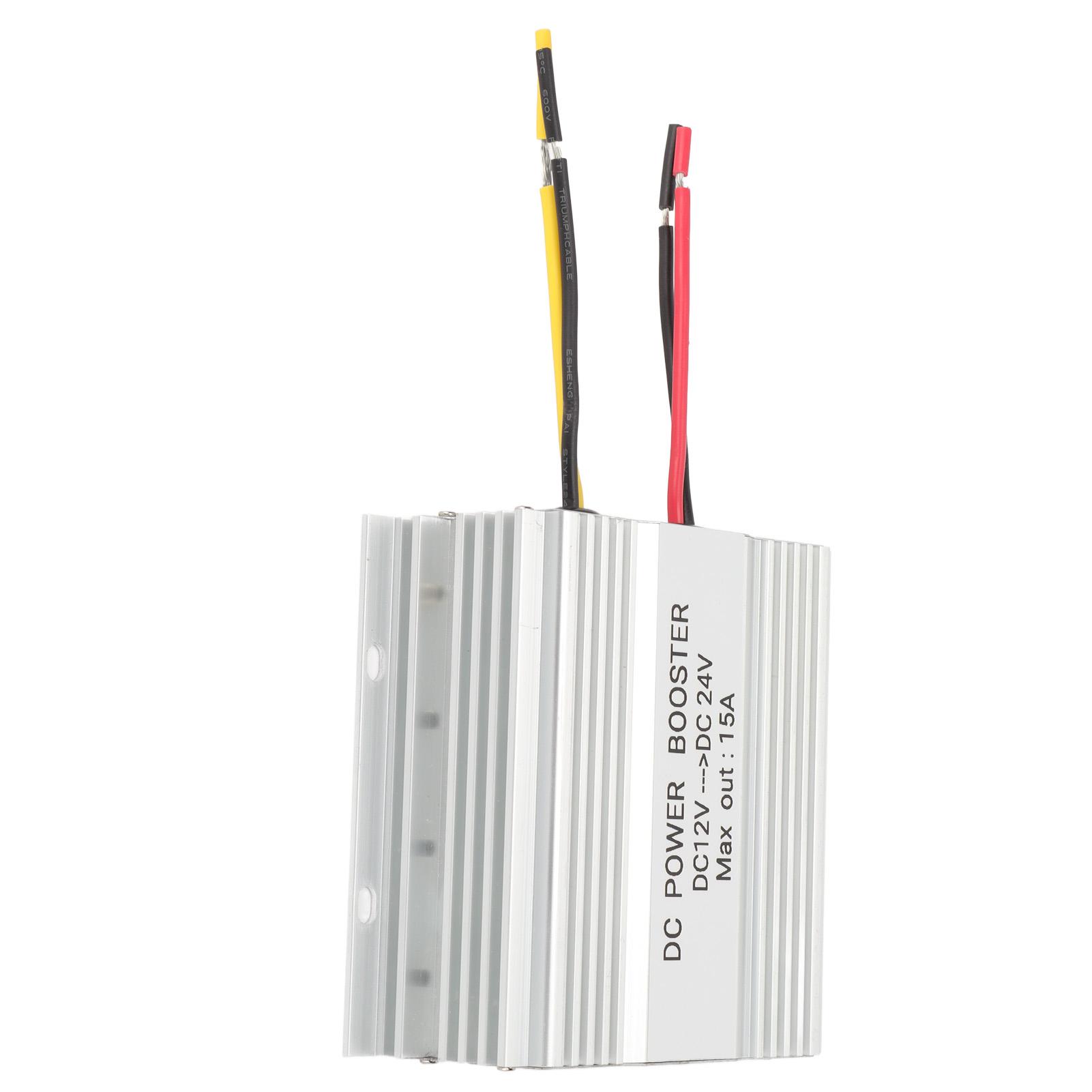 

DC 12V to 24V Автомобильный усилитель 15A 360W Корпус из алюминиевого сплава DC 12V to 24V Безопасный стабильный источник постоянного тока