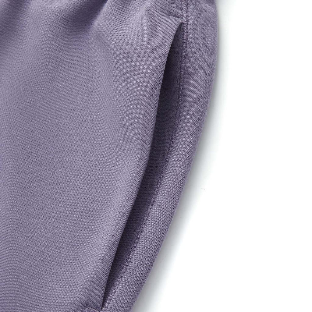 Li Ning Fitness Series Casual Simple Solid Color Flared Knit Sports Pants Women Bottoms Dark-Gray Purple AKLV718-2
